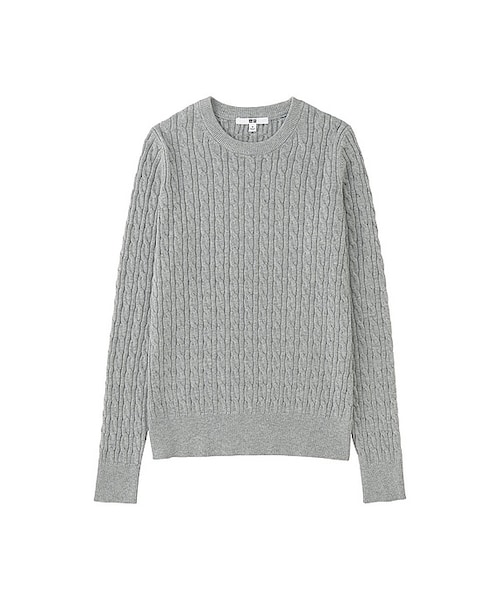 UNIQLO（ユニクロ）の「WOMEN コットンカシミヤケーブルセーター