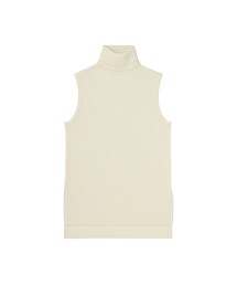 UNIQLO | WOMEN メリノブレンドリブタートルネックセーター（ノースリーブ）(ニット/セーター)