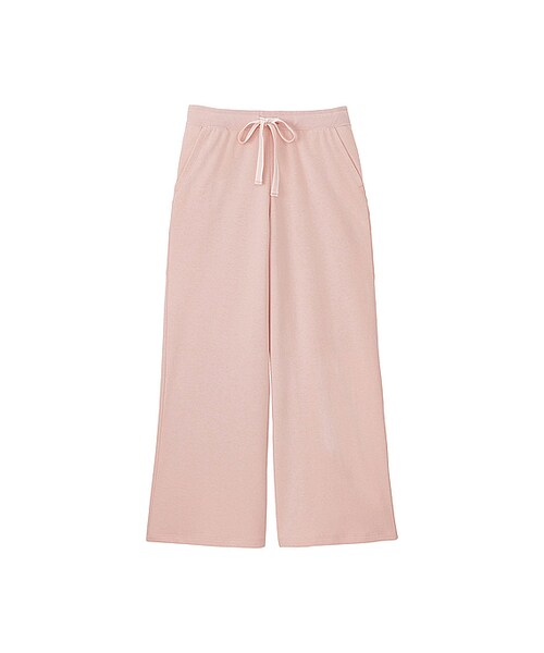 UNIQLO（ユニクロ）の「WOMEN ルームワイドパンツ（ルームウェア/パジャマ・レディース・BLACK 09/GRAY 03/NAVY 69/PINK 10・3XL/XXL/XL/L/M/XS/S）」の4枚目の写真