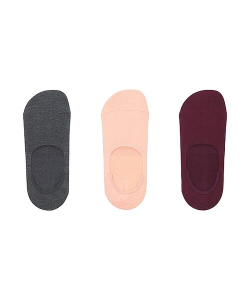 UNIQLO（ユニクロ）の「ベリーショートソックス（ローライズ・3足組）（レギンス/スパッツ・レディース・BLACK 09/WHITE 00/DARK GRAY 08・フリー）」の3枚目の写真
