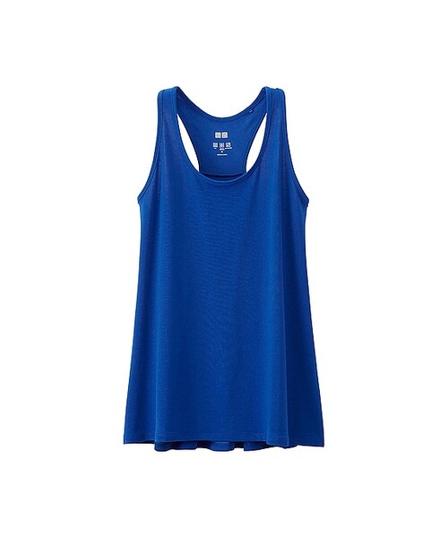 UNIQLO（ユニクロ）の「WOMEN エアリズムタンクトップ（Tシャツ/カットソー・レディース・GRAY 03/BLACK 09/BLUE 67/YELLOW 42/WHITE 00/ORANGE 24・M/XS/L/S/XL）」の4枚目の写真