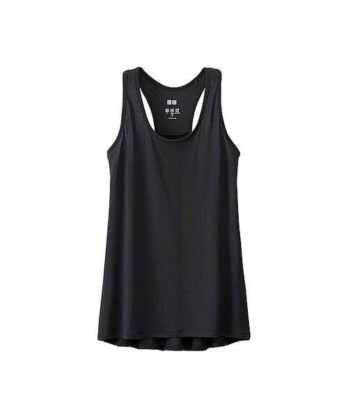 UNIQLO（ユニクロ）の「WOMEN エアリズムタンクトップ（Tシャツ/カットソー・レディース・GRAY 03/BLACK 09/BLUE 67/YELLOW 42/WHITE 00/ORANGE 24・M/XS/L/S/XL）」の3枚目の写真