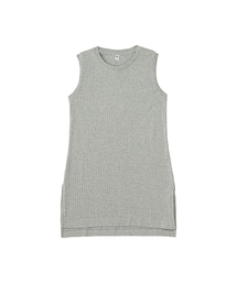 UNIQLO | WOMEN リブロングT（ノースリーブ）(Tシャツ/カットソー)