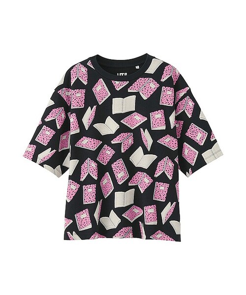 UNIQLO(ユニクロ)の「WOMEN オランピアルタングラフィックT(半袖)(Tシャツ/カットソー・レディース・BLACK 09・XL/S/M/L)」の1枚目の写真