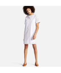 UNIQLO | WOMEN エンブロイダリーワンピース（半袖）＋(ワンピース)