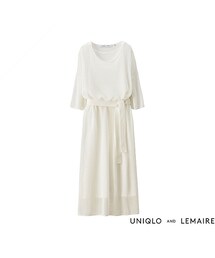 UNIQLO | WOMEN スーピマコットンニットワンピース（半袖）＋E(ワンピース)