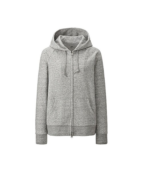 UNIQLO（ユニクロ）の「WOMEN スウェットフルジップパーカ（長袖）（パーカー・レディース・OFF WHITE 01/LIGHT GREEN 50/PINK 10/GRAY 06/BLACK 09/NAVY 69・XL/S/L）」の3枚目の写真