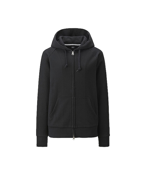 UNIQLO（ユニクロ）の「WOMEN スウェットフルジップパーカ（長袖）（パーカー・レディース・OFF WHITE 01/LIGHT GREEN 50/PINK 10/GRAY 06/BLACK 09/NAVY 69・XL/S/L）」の2枚目の写真