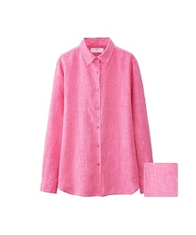 UNIQLO | WOMEN プレミアムリネンシャツ（長袖）(シャツ/ブラウス)