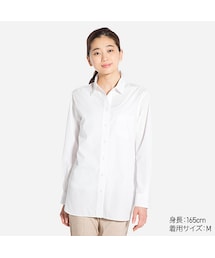 UNIQLO | WOMEN エクストラファインコットンロングシャツ（長袖）(シャツ/ブラウス)