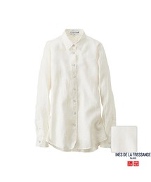 UNIQLO | WOMEN リネンベーシックシャツ（長袖）＋E(シャツ/ブラウス)