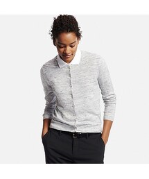 UNIQLO | WOMEN UVカットクルーネックカーディガン（長袖）(ニット/セーター)