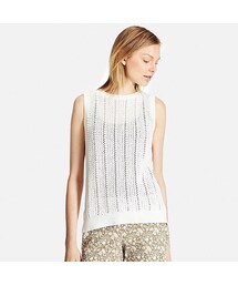 UNIQLO | WOMEN ミドルゲージメッシュベスト(ニット/セーター)