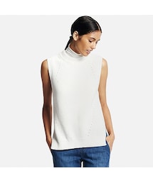 UNIQLO | WOMEN ミドルゲージクルーネックベスト(ニット/セーター)