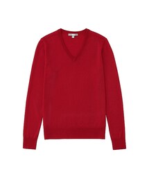 UNIQLO | WOMEN エクストラファインメリノVネックセーター（長袖）(ニット/セーター)