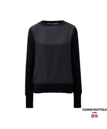 UNIQLO | WOMEN ボートネックセーター（長袖）＋E(ニット/セーター)