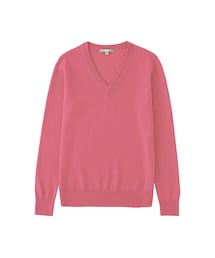 UNIQLO | WOMEN カシミヤVネックセーター（長袖）(ニット/セーター)