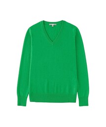 UNIQLO | WOMEN カシミヤVネックセーター（長袖）(ニット/セーター)