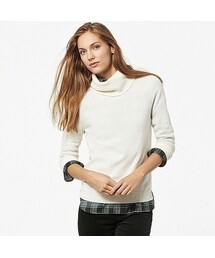 UNIQLO | WOMEN カシミヤタートルネックセーター（長袖）(ニット/セーター)