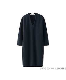 UNIQLO | WOMEN スーピマコットンVネックチュニック（7分袖）(ワンピース)