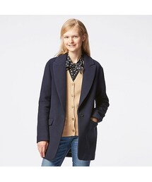 UNIQLO | WOMEN ウールブレンドビッグシルエットコート＋E(その他アウター)