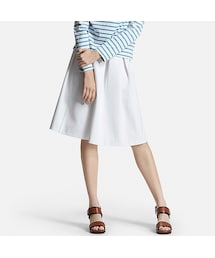 UNIQLO | WOMEN ポンチタックスカート(スカート)