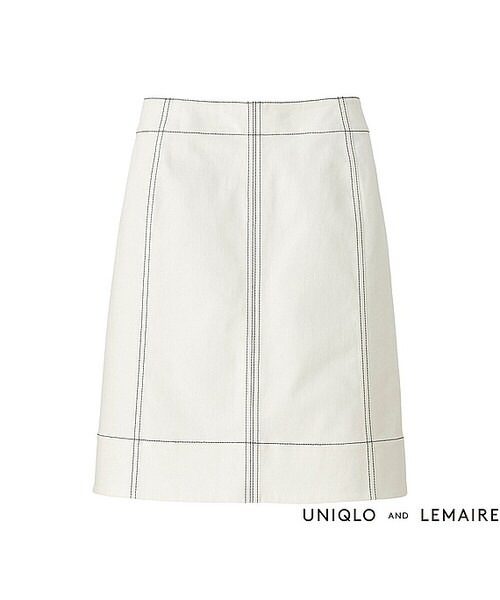 UNIQLO（ユニクロ）の「WOMEN フレアスカート＋E（スカート・レディース・BLACK 09/DARK ORANGE 28/OFF WHITE 01・58/61/64）」の2枚目の写真