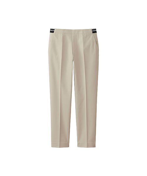 UNIQLO（ユニクロ）の「WOMEN コットンフィールアンクルパンツ（その他パンツ・レディース・BEIGE 32/NAVY 69/BLUE 68/BLACK 09/NATURAL 30・S/L/XL/M）」の3枚目の写真