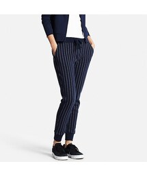 UNIQLO | WOMEN スウェットプリントパンツ（ペンシルストライプ）(その他パンツ)