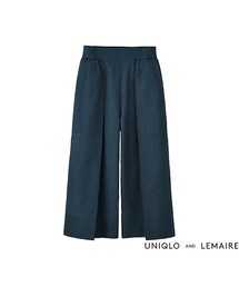 UNIQLO | WOMEN オックスフォードガウチョパンツ(その他パンツ)
