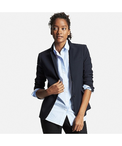 極美品✨エトロ テーラードジャケット ニット ツイード 太ストライプ ストレッチ ユニクロ公式 | ストレッチテーラードジャケット（無地