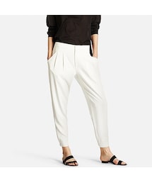 UNIQLO | WOMEN ドレープジョガーパンツ（ピンストライプ）(その他パンツ)