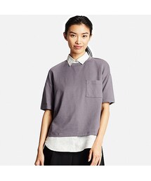 UNIQLO | WOMEN クロップドクルーネックT（半袖）(Tシャツ/カットソー)