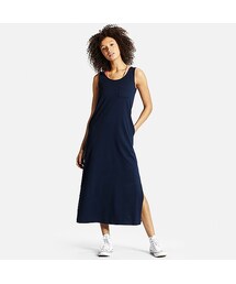 UNIQLO | WOMEN コットンマキシワンピース（ノースリーブ）(ワンピース)