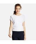 ユニクロ | WOMEN スーピマコットンクルーネックT（半袖）(T恤)