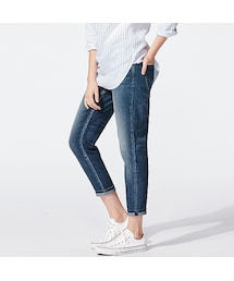 UNIQLO | WOMEN スリムボーイフレンドフィットアンクルジーンズ(デニムパンツ)