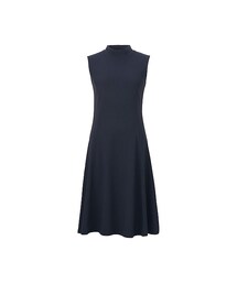 UNIQLO | WOMEN コットンモダールフレアワンピース（ノースリーブ）(ワンピース)