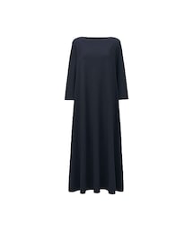 UNIQLO | WOMEN コットンモダールフレアワンピース（7分袖）(ワンピース)