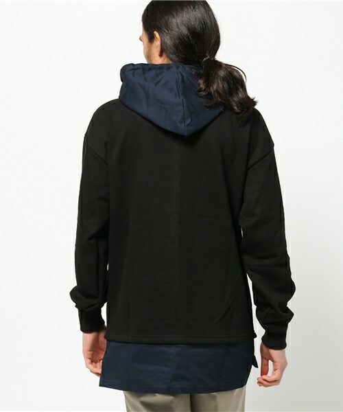 CASPER JOHN AIVER ハーフジップスウェット AIVER パーカー AIVER ボロ