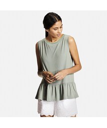 UNIQLO | WOMEN ペプラムタンクトップ(Tシャツ/カットソー)