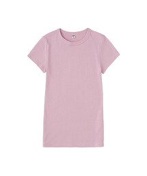 UNIQLO | WOMEN リブクルーネックT（半袖）(Tシャツ/カットソー)