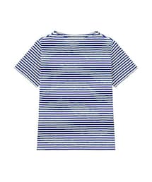 UNIQLO | WOMEN スラブボーダーモックネックT（半袖）(Tシャツ/カットソー)