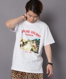 CASPER JOHN AIVER | CASPER JOHN AIVER フォトロゴプリントTシャツ(Tシャツ/カットソー)