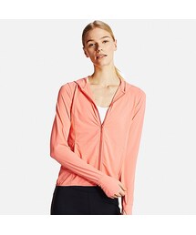 UNIQLO | WOMEN エアリズムUVカットメッシュフルジップパーカ（長袖）(パーカー)