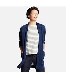 UNIQLO | WOMEN リネンブレンドストールカーディガン（長袖）(ニット/セーター)