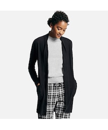 UNIQLO | WOMEN リネンブレンドストールカーディガン（長袖）(ニット/セーター)