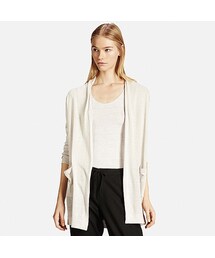 UNIQLO | WOMEN リネンブレンドストールカーディガン（長袖）(ニット/セーター)