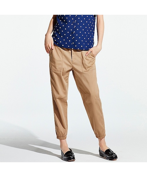 かうにゃん❶ UNIQLO（ユニクロ）の「WOMEN コットンストレッチジョガーパンツ