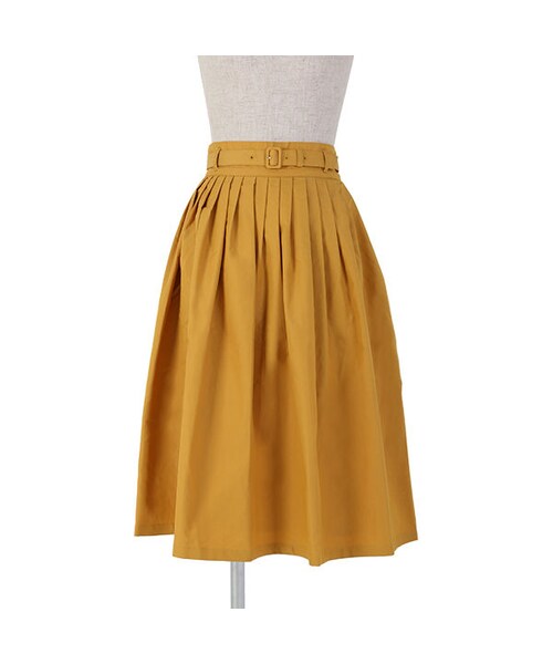 an another angelus(アンアナザーアンジェラス)の「ベルト付きタックスカート/an another angelus(スカート・レディース・その他)」の2枚目の写真