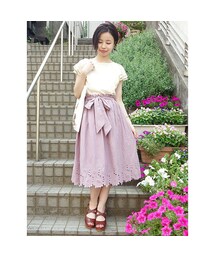 an another angelus | マーガレットカットワークギャザースカート/an another angelus(スカート)